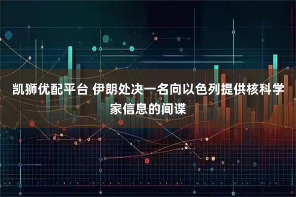 凯狮优配平台 伊朗处决一名向以色列提供核科学家信息的间谍